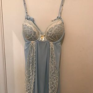 Jessica Simpson Blue Babydoll Top